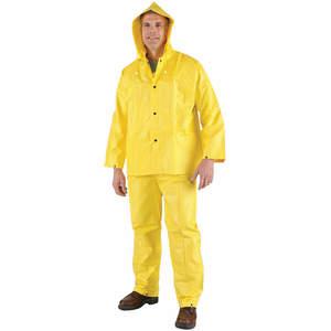 MCR SAFETY 3003L Rain Suit with Jacket, 3 Piece, Size L, Orange | AX3MKG 9EYC2