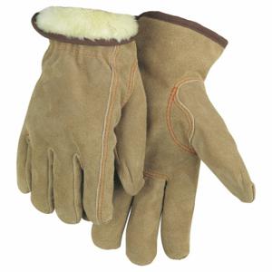 MCR SAFETY 3170L Leather Gloves, Size L, Premium, Drivers Glove, Cowhide, Keystone Thumb, Acrylic, 12 PK | CT2CFT 26K326