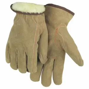 MCR SAFETY 3170L Leather Gloves, Size L, Premium, Drivers Glove, Cowhide, Keystone Thumb, Acrylic, 12 PK | CT2CFT 26K326