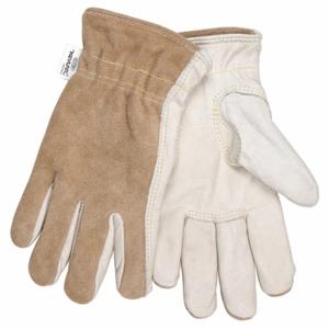 MCR SAFETY 3204KXL Leather Gloves, Size XL, Cowhide, Drivers Glove, ANSI Cut Level A2, Full, Brown, 12 PK | CT2RDW 26K874