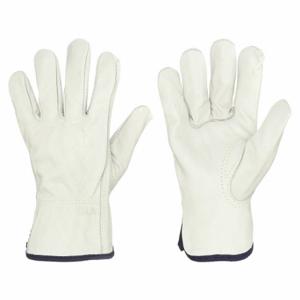 MCR SAFETY 32113XL Leather Gloves, Size XL, Keystone Thumb, Cotton/Polyester, 12 PK | CT2UHR 26K339
