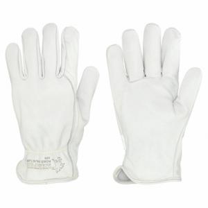 MCR SAFETY 3224S Leather Gloves, Size S, Cowhide, Premium, Glove, Full Finger, Unlined, Wing Thumb, 12 PK | CT2TYV 26K846