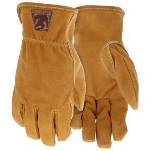 MCR SAFETY 3430XL Leather Gloves, Size XL, Sasquatch Leather, Premium, Glove, Full Finger, Brown, 12 PK | CT2UGU 801C11