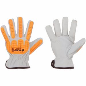 MCR SAFETY 36136HPXL Leather Gloves, Size XL, Drivers Glove, Goatskin, Std, ANSI Impact Level 1, 12 PK | CT2RET 60HR34