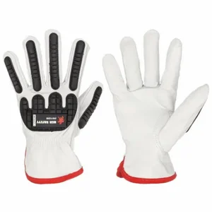 MCR SAFETY 36136XL Leather Gloves, Size XL, Goatskin, Drivers Glove, ANSI Impact Level 1, Unlined, 12 PK | CT2RGE 60HR55