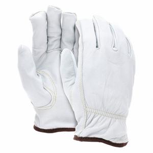 MCR SAFETY 3613HXL Leather Gloves, Size XL, Drivers Glove, Goatskin, Std, ANSI Cut Level A4, Aramid, 12 PK | CT2RER 60JA08
