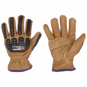 MCR SAFETY 36336KXL Leather Gloves, Size XL, Goatskin, Drivers Glove, ANSI Cut Level A5, Palm Side, 12 PK | CT2REZ 60HR19