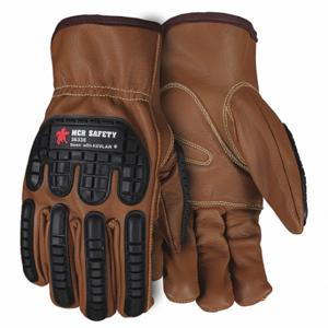 MCR SAFETY 36336L Leather Gloves, Size L, Goatskin, Drivers Glove, ANSI Impact Level 1, Kevlar, 12 PK | CT2QYG 60HR21