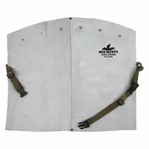 MCR SAFETY 38120MW Welding Apron, Bib Apron, 20 Inch Length, Gray, Cowhide | CT2MTZ 26H491