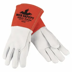 MCR SAFETY 4840XL Welding Gloves, MIG, TIG, XL/10, PK 12, Straight Thumb, Gauntlet Cuff, Premium | CT2TYA 26K736