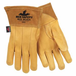 MCR SAFETY 4982XL Big Buck Deerskin Mig Tig Welder, XL, 12 PK | CT2TWN 26K954