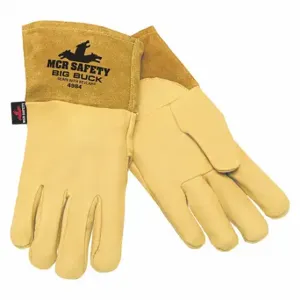 MCR SAFETY 4984XL Welding Gloves, MIG, TIG, XL/10, PK 12, Straight Thumb, Gauntlet Cuff, Premium | CT2TXZ 26K955