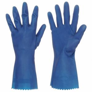 MCR SAFETY 5090B Chemikalienbeständiger Handschuh, 18 mil dick, 12 Zoll Länge, Diamant, Größe L, Blau, 1 Paar | CT2MZP 48GL76
