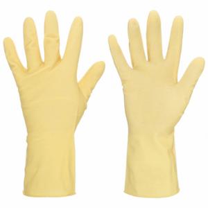 MCR SAFETY 5110M Chemical Resistant Glove, 18 mil Thick, 12 Inch Length, Diamond, M Size, Amber, 1 Pair | CT2MZR 48GL82