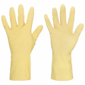 MCR SAFETY 5110S Chemical Resistant Glove, 18 mil Thick, 12 Inch Length, Diamond, S Size, Amber, 1 Pair | CT2MZT 48GL81