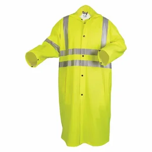 MCR SAFETY 518CX4 Stretch Pu Cottn Poly 49 Coat, 0.40 mm, 4XL, 4XL | CU6QZY 26K423