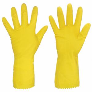 MCR SAFETY 5250S Chemical Resistant Glove, 15 mil Thick, 12 Inch Length, Honeycomb, S Size, Yellow, 1 Pair | CT2MYY 48GL65