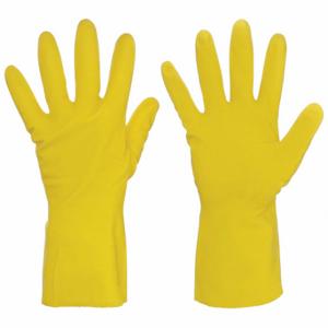 MCR SAFETY 5290 Chemical Resistant Glove, 18 mil Thick, 12 Inch Length, Grain, L Size, Yellow, 12 Pack | CT2NBZ 49DA34