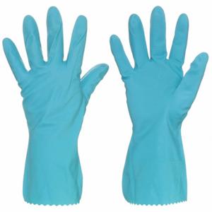 MCR SAFETY 5290PB Chemikalienbeständiger Handschuh, 18 mil dick, 12 Zoll Länge, Diamant, Größe L, Blau, 1 Paar | CT2MZQ 48GM96
