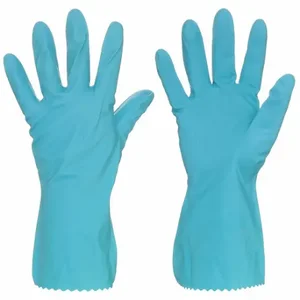 MCR SAFETY 5290PB Chemical Resistant Glove, 18 mil Thick, 12 Inch Length, Diamond, L Size, Blue, 1 Pair | CT2MZQ 48GM96