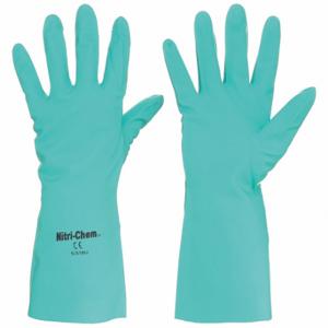 MCR SAFETY 5318U Chemical Resistant Glove, 15 mil Thick, 13 Inch Length, Diamond, M Size, Green, 12 Pack | CT2MZB 48GM08