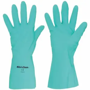 MCR SAFETY 5319 Chemical Resistant Glove, 15 mil Thick, 13 Inch Length, Diamond, L Size, Green, 1 Pair | CT2NBR 48GM73