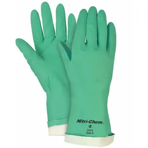 MCR SAFETY 5320 Chemical Resistant Gloves, Size XL, 13 InchL, Green | CD3FLP 48GM74