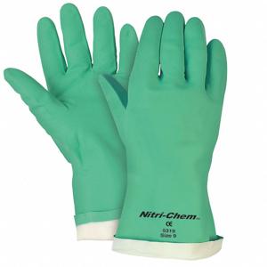 MCR SAFETY 5321 Chemikalienbeständiger Handschuh, Größe 2Xl, Nitril, 1 Paar | CH6KFQ 48GM75