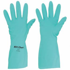 MCR SAFETY 5337S Chemical Resistant Glove, 18 mil Thick, 13 Inch Length, Diamond, S Size, Green, 1 Pair | CT2NAE 48GM15