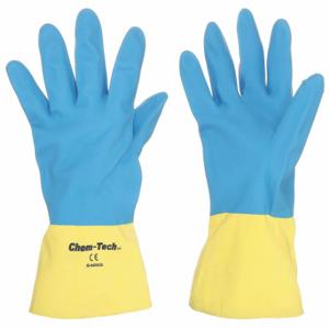 MCR SAFETY 5400S Chemical Resistant Glove, 28 mil Thick, 13 1/2 Inch Length, Diamond, XL Size, 12 Pack | CT2NBC 48GL99