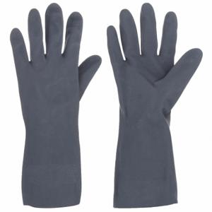MCR SAFETY 5435S Chemical Resistant Glove, 30 mil Thick, 12 Inch Length, Honeycomb, S Size, Black, 12 Pack | CT2NBU 48XW45