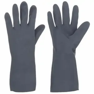 MCR SAFETY 5435M Chemical Resistant Glove, 30 mil Thick, 12 Inch Length, Honeycomb, M Size, Black, 12 Pack | CT2NBE 48XW44