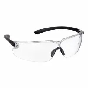 MCR SAFETY 55KY19 Safety Glasses, Anti-Fog /Anti-Scratch, No Foam Lining, Wraparound Frame, Frameless, Clear | CT2TFB