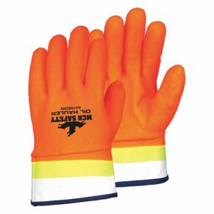 MCR SAFETY 6410SCHV Chemical Resistant Glove, 10 1/2 Inch Length, Grain, L Size, Gen Purpose, 12 Pack | CT2NBX 49DC91