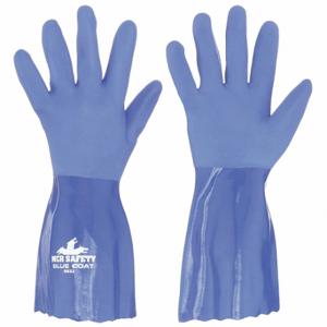 MCR SAFETY 6632XXL Chemikalienbeständiger Handschuh, 12 Zoll Länge, Körnung, 2XL-Größe, Blau, Genzweck, 1 Paar | CT2MWW 48GG67