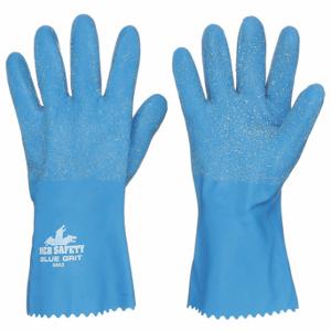 MCR SAFETY 6852L beschichteter Handschuh, Körnung, Handschuhgröße L, blau, SBlue Grit 6852, 12er-Pack | CT2NER 48GG63