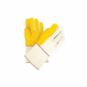 MCR SAFETY 8516G Golden Chore Quilt Palm Reg Wght, L, PK 12 | CV4MGD 26J330