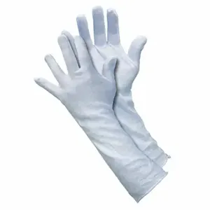 MCR SAFETY 8614C Knit Gloves, Size L, Uncoated, Cotton, Full Finger, Slip-On Cuff, White, 12 PK | CT2QPB 43XF64