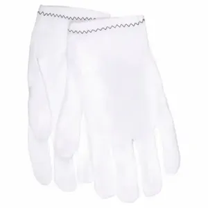 MCR SAFETY 8720L Inspection Gloves, Size L, Finished Hem, Seamless Knit, Nylon, 9.5 Inch Glove Length | CT2QDZ 26H263