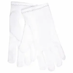 MCR SAFETY 8750L Inspection Gloves, WomenS L, Finished Hem, Cut And Sewn, Nylon, White, 12 PK | CT2QEN 26H660