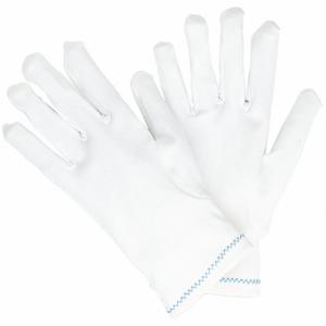 MCR SAFETY 8760L Inspektionshandschuhe, Größe L, fertiger Saum, geschnitten und genäht, Nylon, 9.5 Zoll Handschuhlänge | CT2QDX 26H717