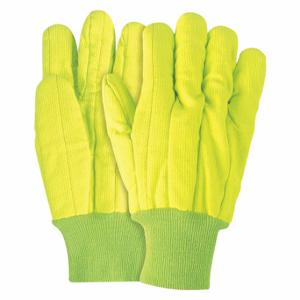 MCR SAFETY 9018CDY Corded Double Palm Nap Knit Wrst, L, PK 12 | CT2PEQ 26J282
