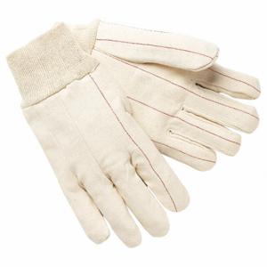 MCR SAFETY 9018CM Knit Gloves, Size M, Glove Hand Protection, 500 Deg F Max Temp, Cotton, Knit Cuff, 12 PK | CT2QVC 60HP52
