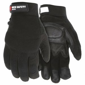 MCR SAFETY 903M Mechaniker-Handschuhe, Größe M, Mechaniker-Handschuh, Vollfinger, Ziegenleder, Klettverschluss-Manschette | CT2RPW 26H691