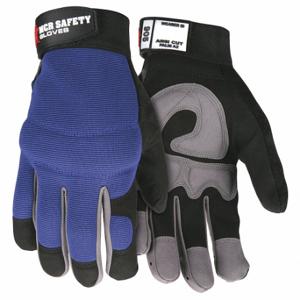 MCR SAFETY 905S Mechanics Gloves, Size S, Mechanics Glove, Full Finger, Synthetic Leather, Foam, Black | CT2RRJ 26H682