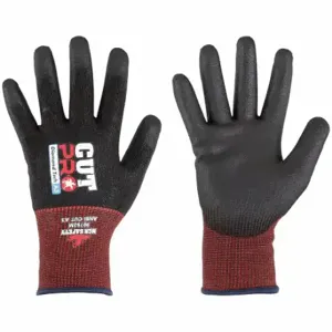 MCR SAFETY 90752XL Cut-Resistant Gloves, Xl, Ansi Cut Level A3, Palm, Dipped, Polyurethane, 12 PK | CT2PXV 55VT21