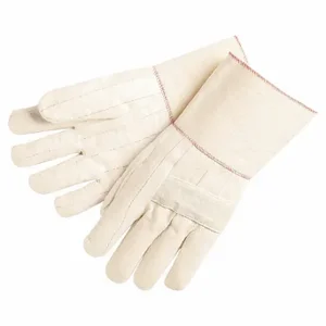 MCR SAFETY 9132G Knit Gloves, Size L, Glove Hand Protection, 500 Deg F Max Temp, Cotton, Gauntlet Cuff | CT2QNG 26J772