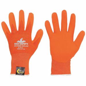 MCR SAFETY 9178LOS Beschichteter Handschuh, S, Schaumlatex, Orange, 1 Paar | CT2NQR 488A64