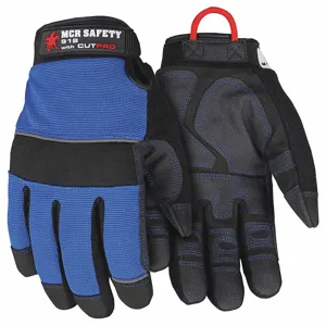 MCR SAFETY 918XXXL Mechanics Glove, 3Xl Size, Blue/Black, 1 Pair | CH6NDR 60HM64