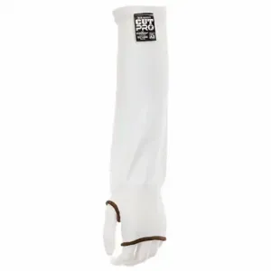 MCR SAFETY 921480 Cut-Resistant Sleeve, Ansi/Isea Cut Level A3, White, Sleeve With Thumbhole, 10 PK | CT2TUG 801C03